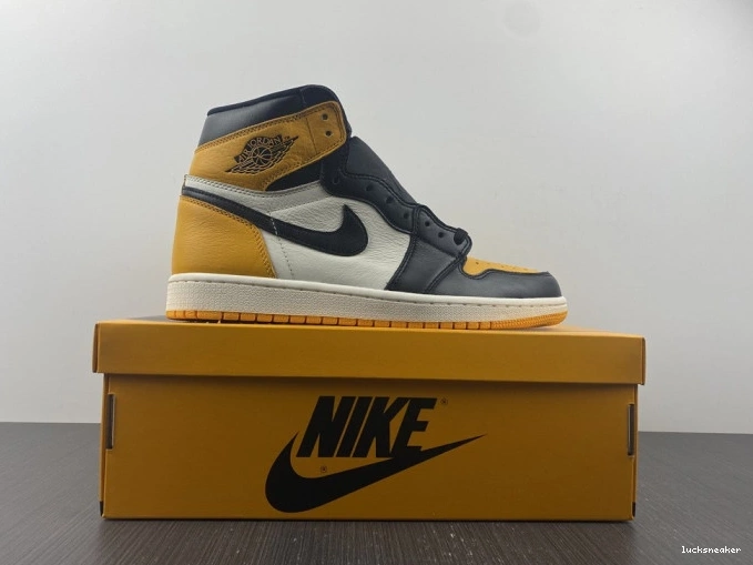 Rep LUCY Yellow High OG Jordan Air Toe 1 555088-711 0823